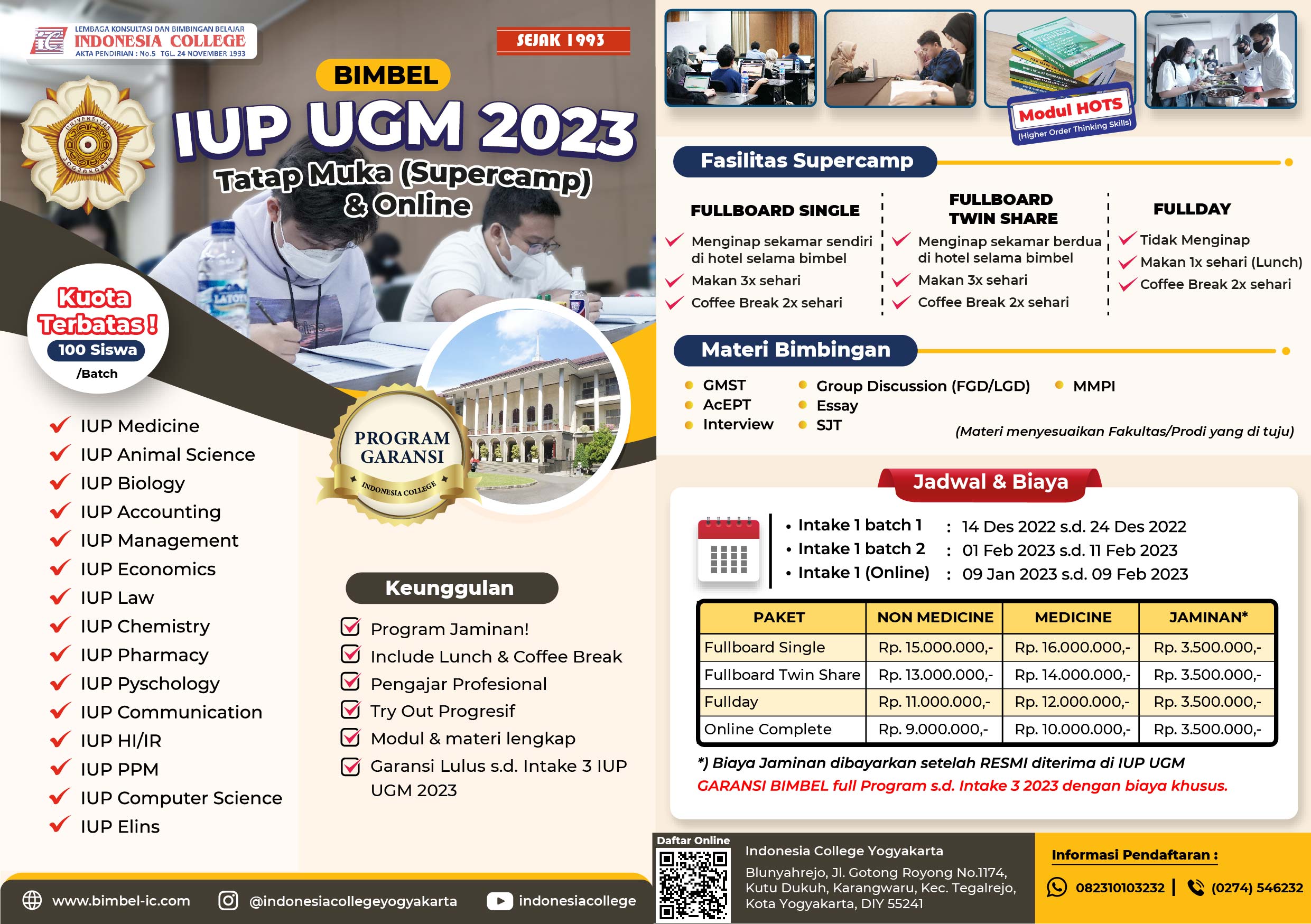 Bimbel IUP UGM 2023