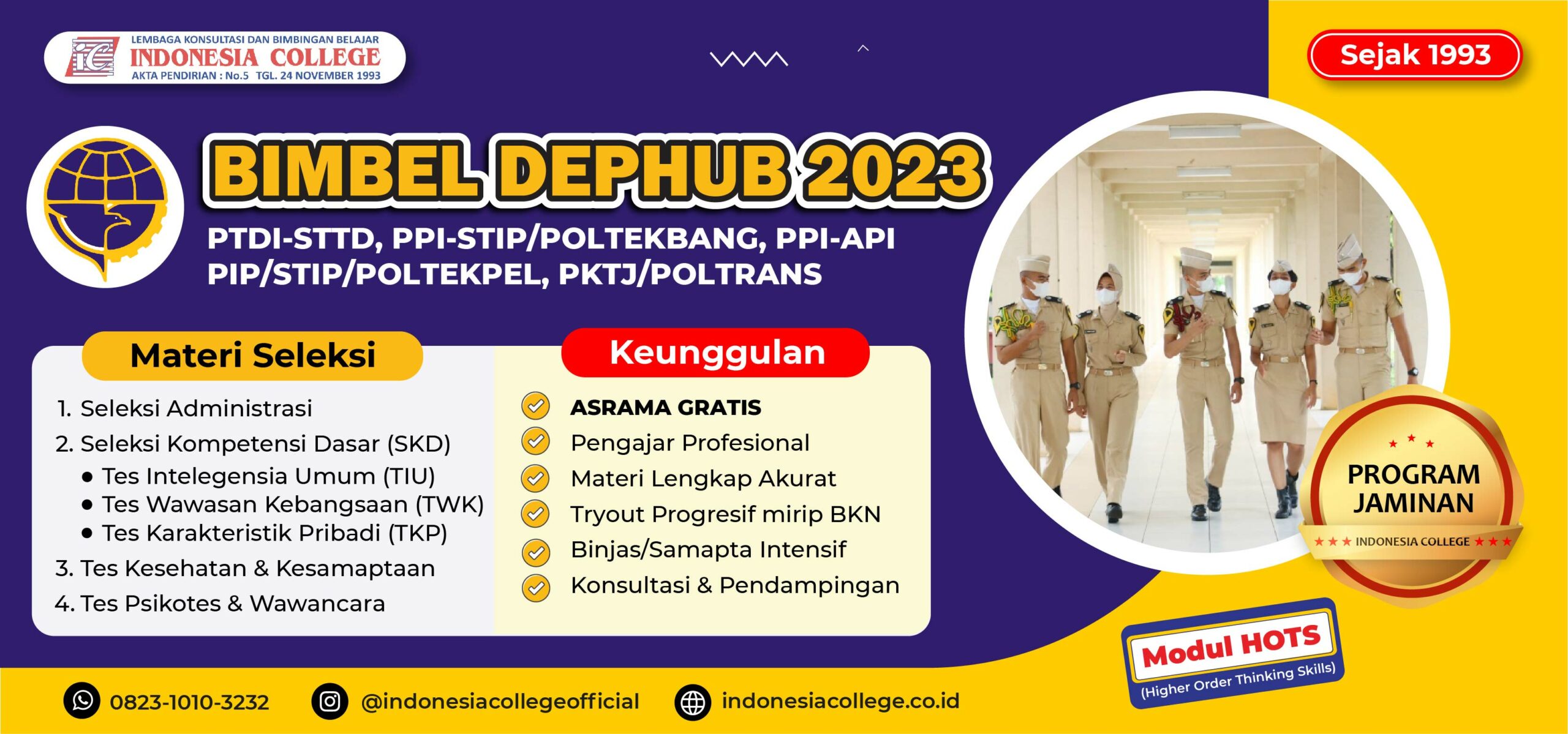 Bimbel DEPHUB 2023 - Indonesia College