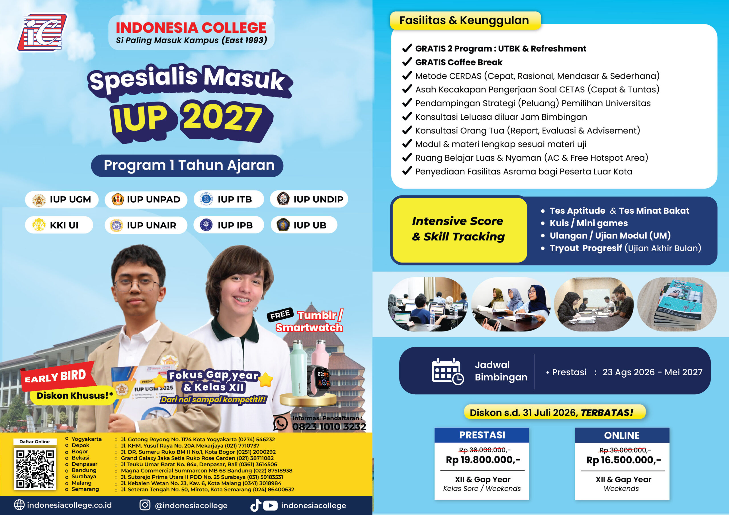 Bimbel IUP 2027 - 1 tahun ajaran